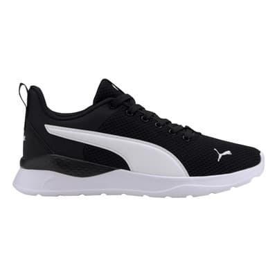 Tenis Puma Anzarun Lite Jr Negro Con Blanco Para Junior