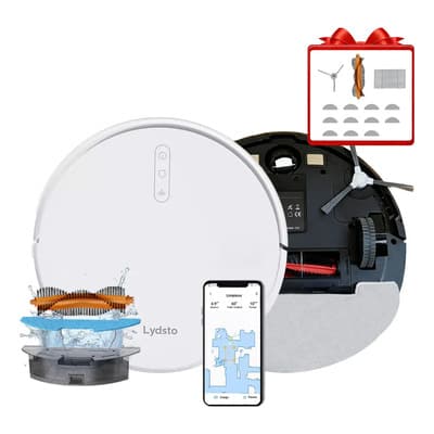 Lydsto G1 Aspirador y trapeadora Aspiradora Robot Inteligente Trapeadora Autocarga Blanco 5000pa