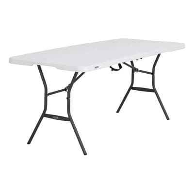 Mesa Plegable Plástico Tablon Portátil Tipo Portafolio 1.80 Color Blanco - $757.53 en Mercado Libre | PrecioMX