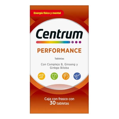 Multivitamínico Centrum Performance Con Vitamina B, Vitamina C, Hierro, Potasio Y Zinc 30 Tabletas Sin Sabor - $156.67 en Mercado Libre | PrecioMX