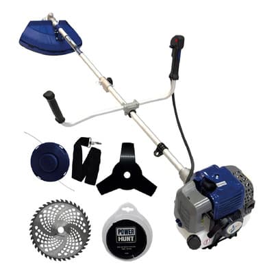 Desbrozadora Desmalezadora A Gasolina 52cc 2.5hp Delta By Power Hunt C/ Disco, Cabezal Y Cuchilla