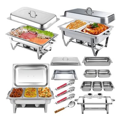 Vaporera 33L Acero Inoxidable Xgody Para Buffets y Caterings