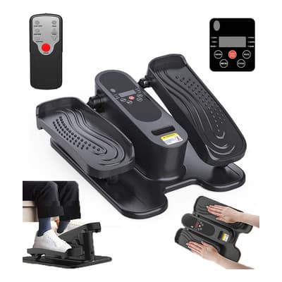 Máquina Elíptica Eléctrica Balcis Mini Negro Con Pedales y Display LCD