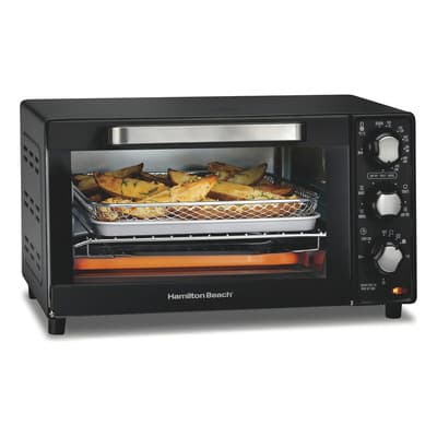 Horno Eléctrico Tostador Hamilton Beach Para 4 Rebanadas Color Negro