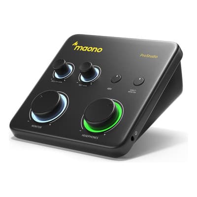 Maono Interfaz De Audio Con 2 Canales 24-bit/192khz, Controlador Para Grabación De Música, Guitarra, Podcast, Streaming Y Daw, Ps22 Lite Negro - $1,451.44 en Mercado Libre | PrecioMX