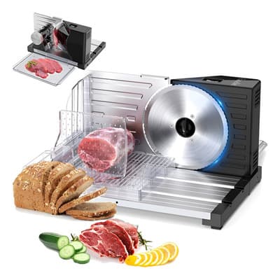 Rebanadora Electrica Alimentos Cortadora Carne Y Jamón 18mm Color Plateado - $1,732.22 en Mercado Libre | PrecioMX