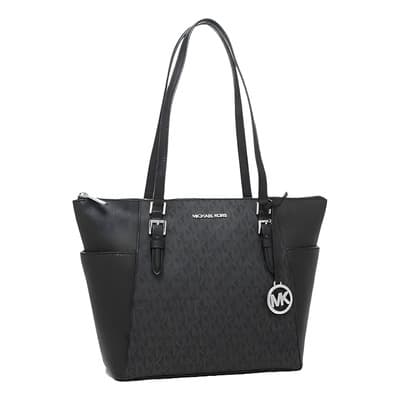 Bolsa tote Michael Kors Charlotte Large Tote Bag color negro
