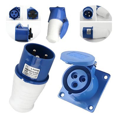 Eonspark Conector Industrial De 32a Y 3 Pines, Conector Rápido Kit Macho/hembra, Ip44 A Prueba De Explosiones Y Resistente Al Agua, Apto Para Uso En Alimentación Industrial. - $79.00 en Mercado Libre | PrecioMX