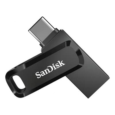 Memoria USB SanDisk Ultra Dual Drive Go 07896001007024 128GB 3.2 Gen 1 negro y plateado