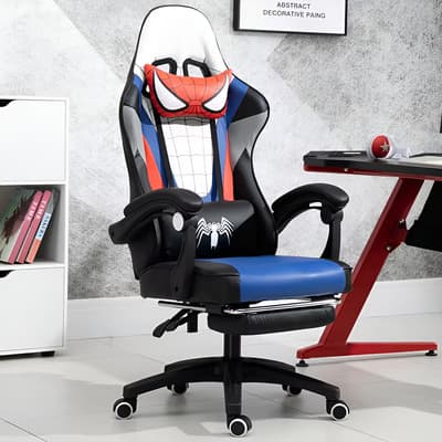 Silla Gamer Scandi Gaming SG27 Ergonómica Respaldo Reclinable Cuero Sintético Blanco