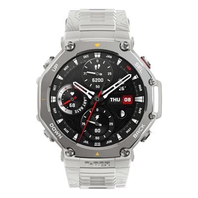 Smartwach Amazfit T-rex 3 Onyx 1.5 Reloj Inteligente 170+ Modos Deportivos Gps Brillo De 2000nits Resistencia Al Agua De 10atm 27día De -30oc A Caja Negro Correa Gris Bisel Gris