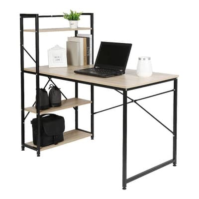 Escritorio Casa Oficina Repisas Moderno Home Office Eke Madera