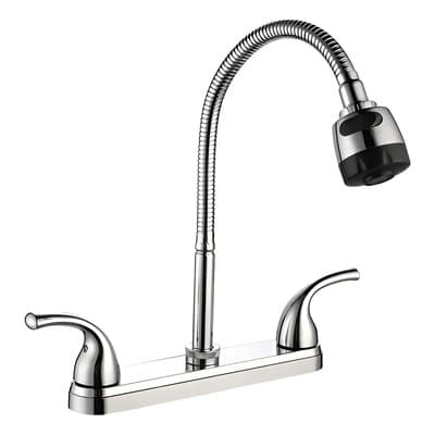 Mezcladora Para Fregadero Cuello Flexible Cocina Abs Meer Acabado Brillante Color Plateado Cromado - $299.00 en Mercado Libre | PrecioMX