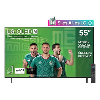 Pantalla 55 pulgadas LG OLED AI B5 4K SMART TV 2025 OLED55B5PSA, sistema operativo webOS, Identificación de Voz AI, 120Hz, ALLM/VRR , Dolby Atmos & Dolby Visión, AI Magic Remote, LG Channels